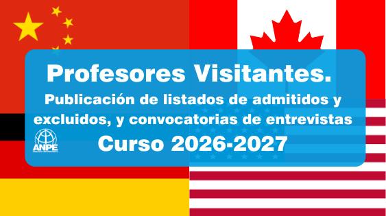 Publicación de Resultados y Entrevistas para el Programa de Profesores Visitantes