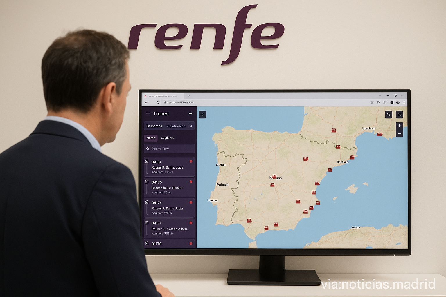 Renfe presenta su innovadora plataforma en línea para monitorear en tiempo real la ubicación de sus trenes