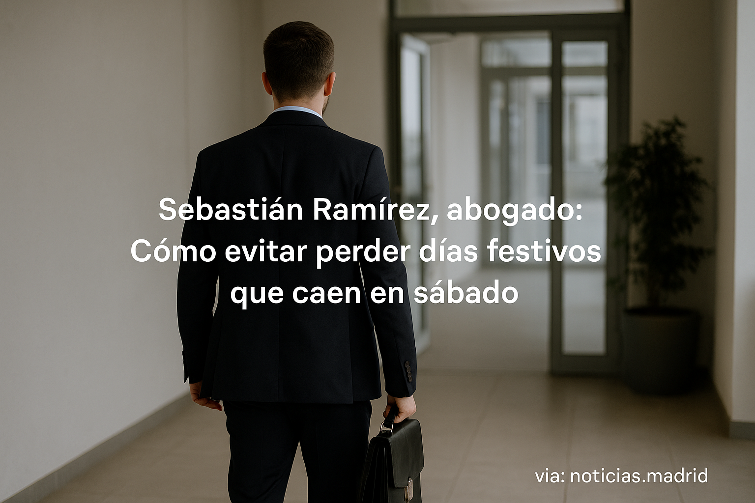 Sebastián Ramírez, abogado: Cómo evitar perder días festivos que caen en sábado