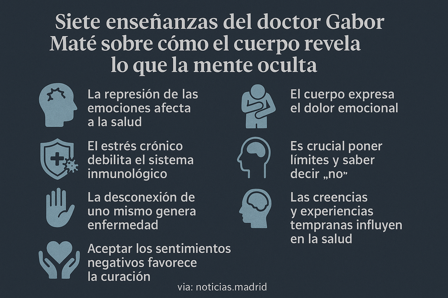 Siete enseñanzas del doctor Gabor Maté sobre cómo el cuerpo revela lo que la mente oculta