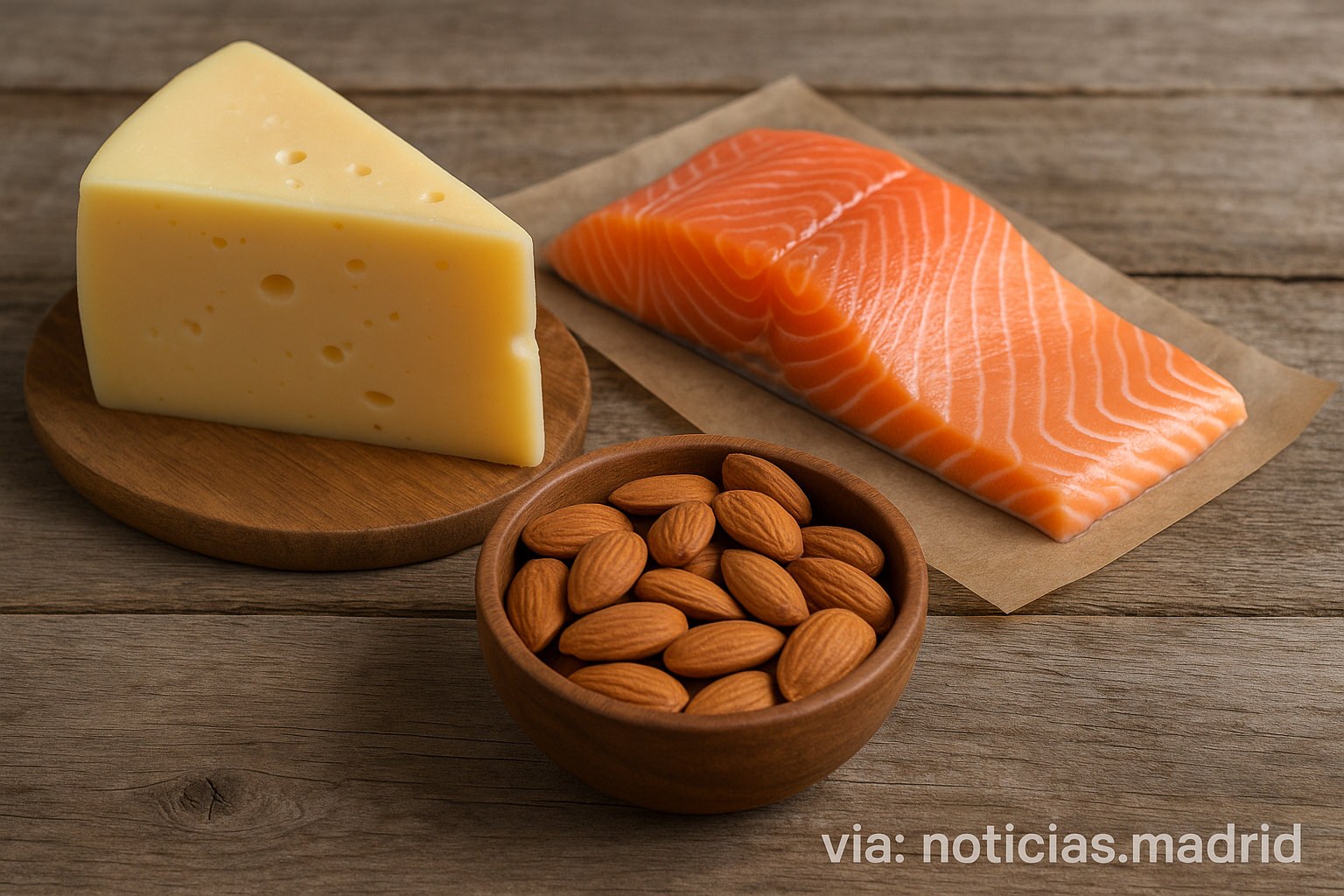 El salmón, el yogur natural