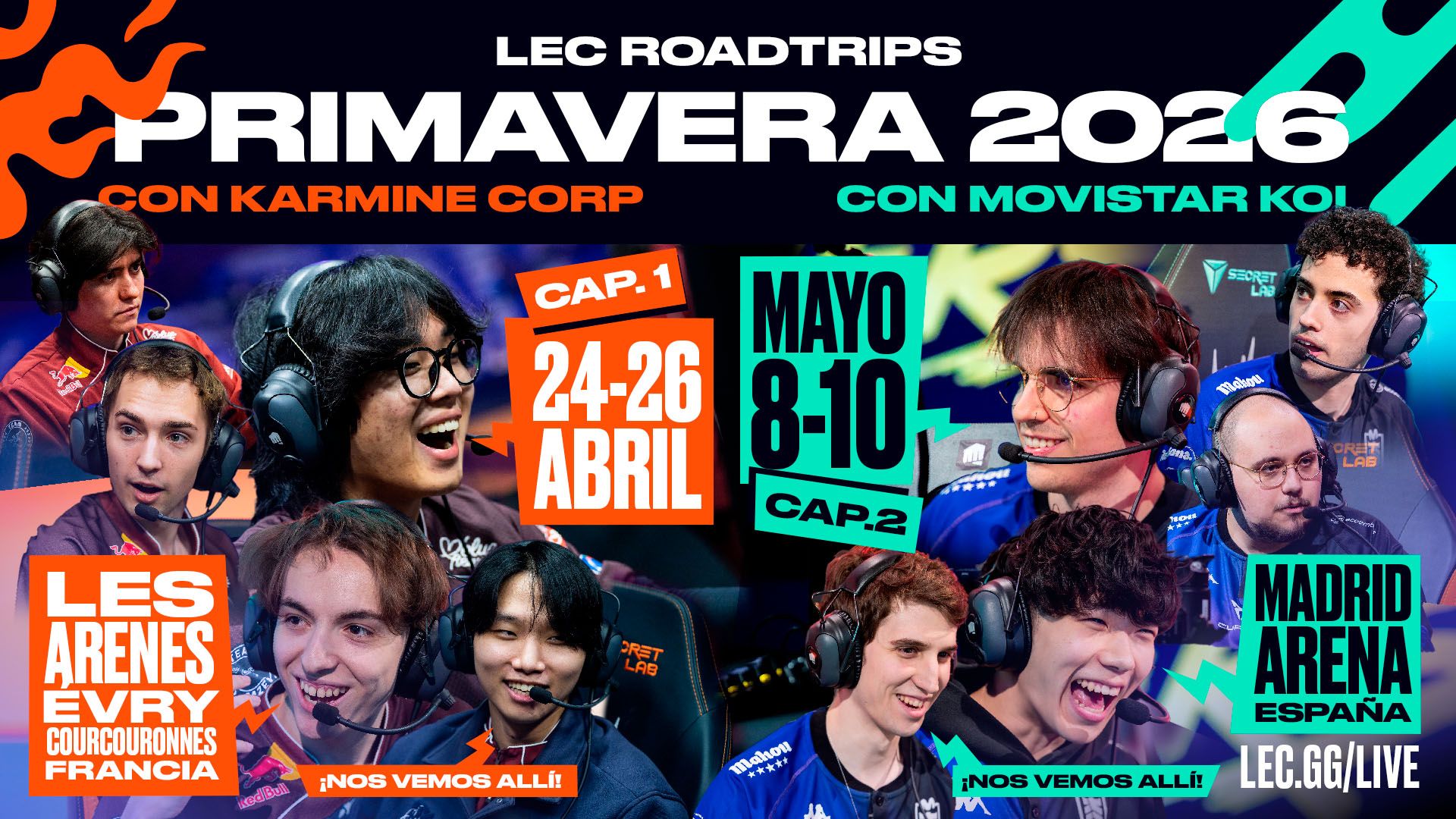 ¡Consigue Tus Entradas para los Próximos Roadtrips de la LEC de League of Legends!