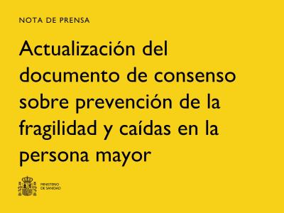 Actualizaciones del Gabinete de Prensa del Ministerio de Sanidad