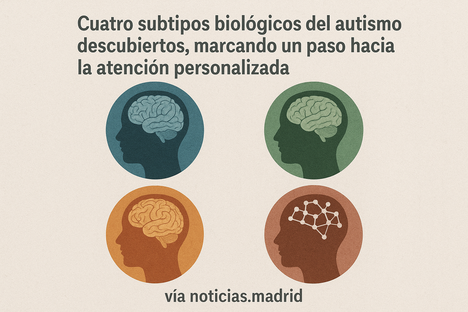 Cuatro subtipos biológicos del autismo descubiertos, marcando un paso hacia la atención personalizada