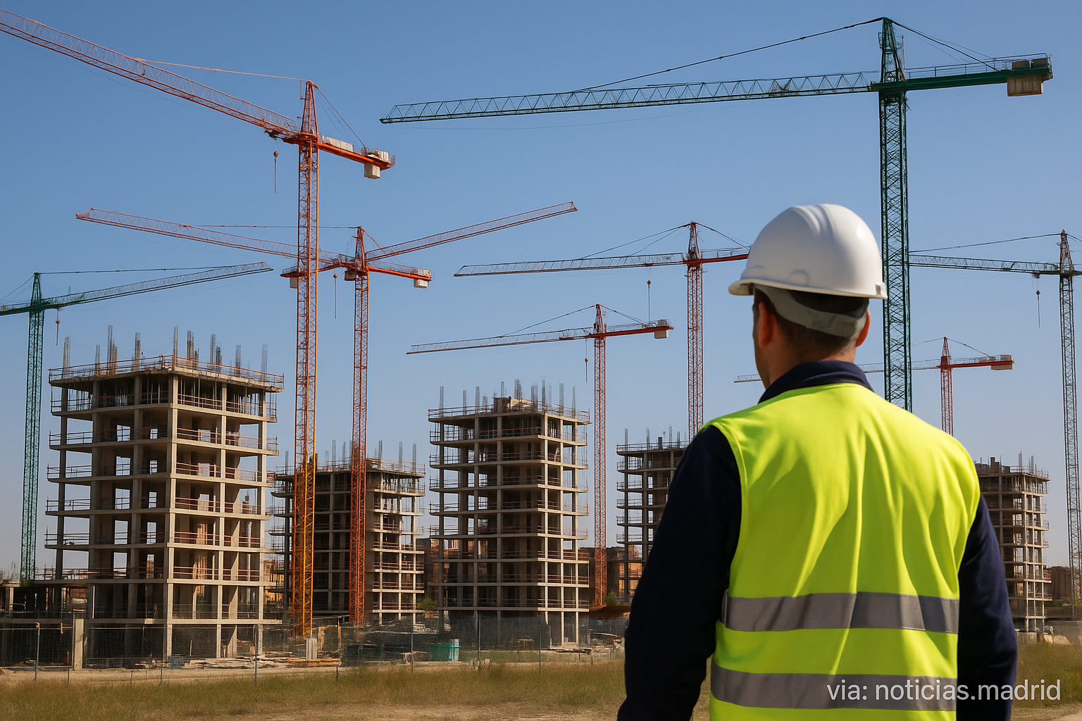 El auge de la construcción en España impulsa empleo y salarios superiores a la media