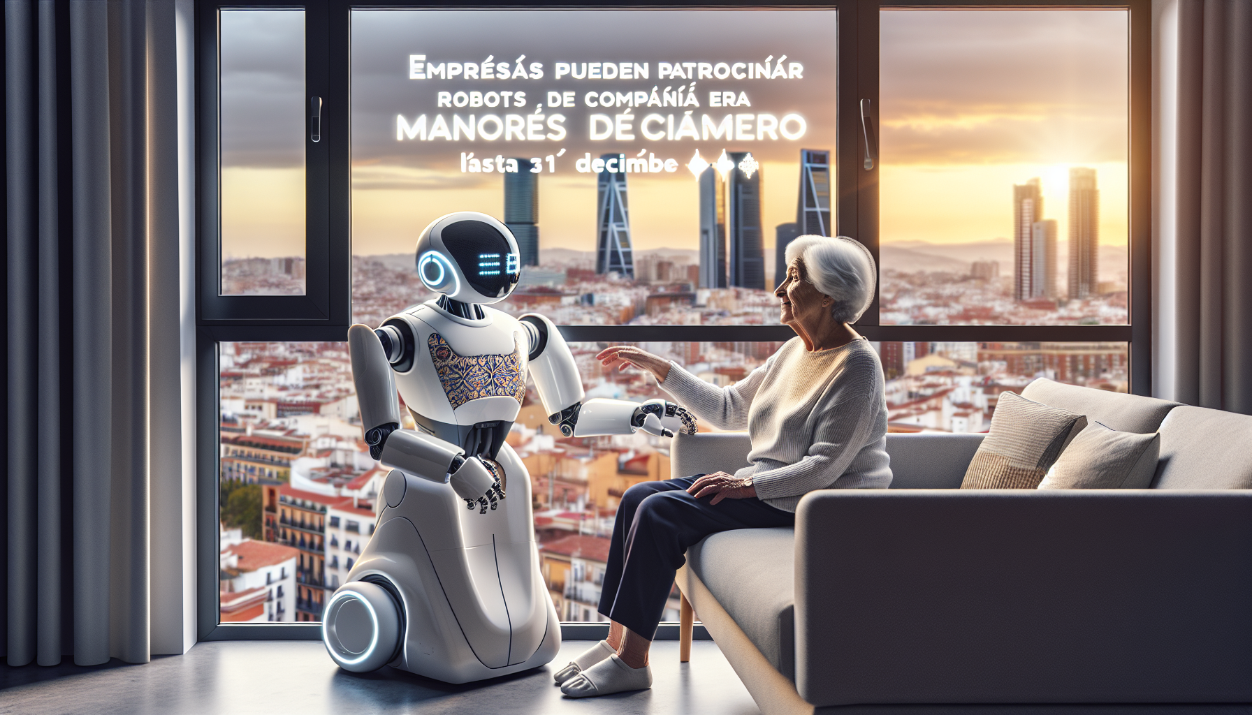 Madrid abre patrocinio empresarial de robots para mayores
