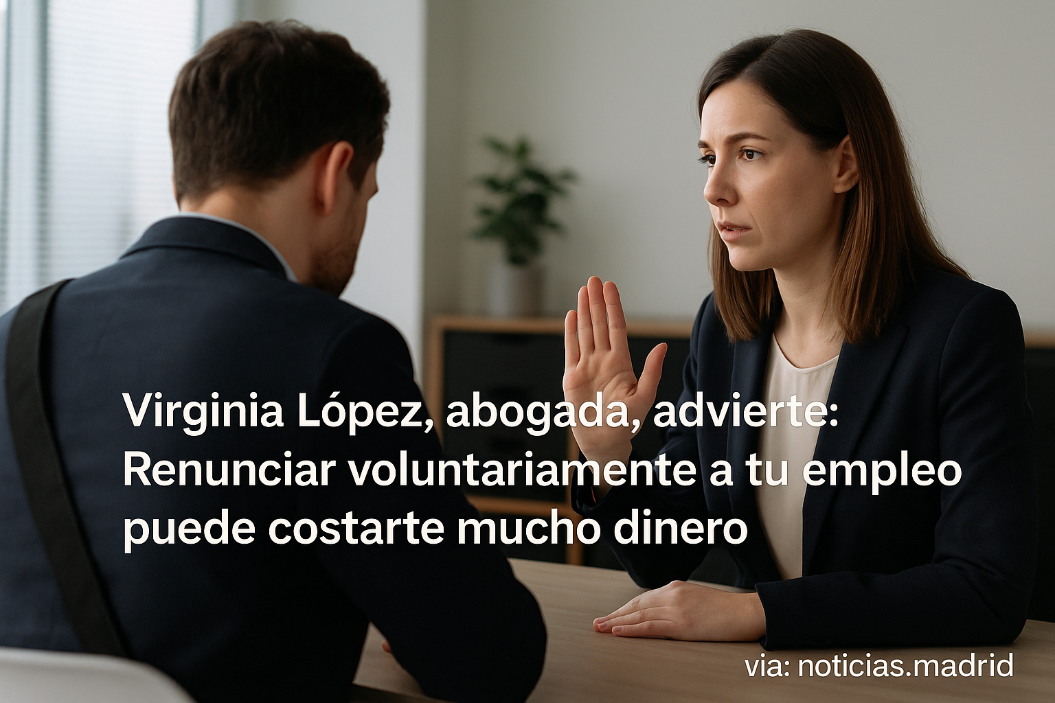 Virginia López, abogada, advierte: Renunciar voluntariamente a tu empleo puede costarte mucho dinero