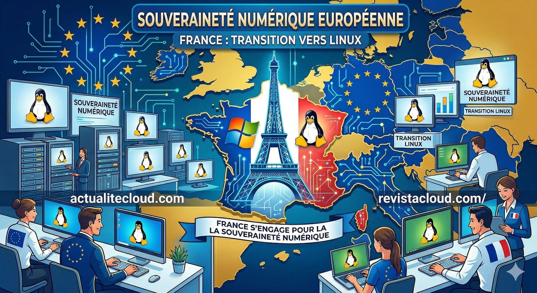 Francia deja Windows y abre un debate que Europa ya no puede aplazar