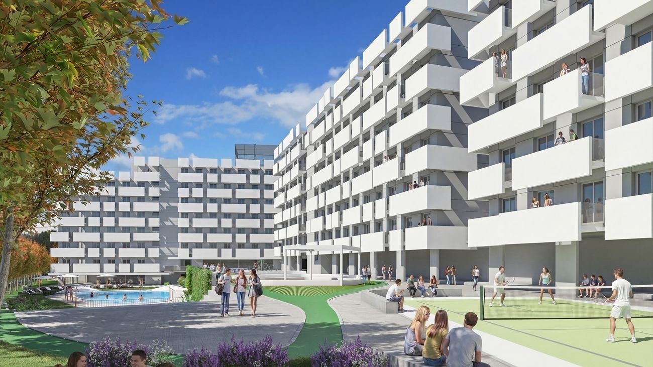 Student Experience construirá en Móstoles una residencia de estudiantes de 600 plazas junto a la Universidad Rey Juan Carlos