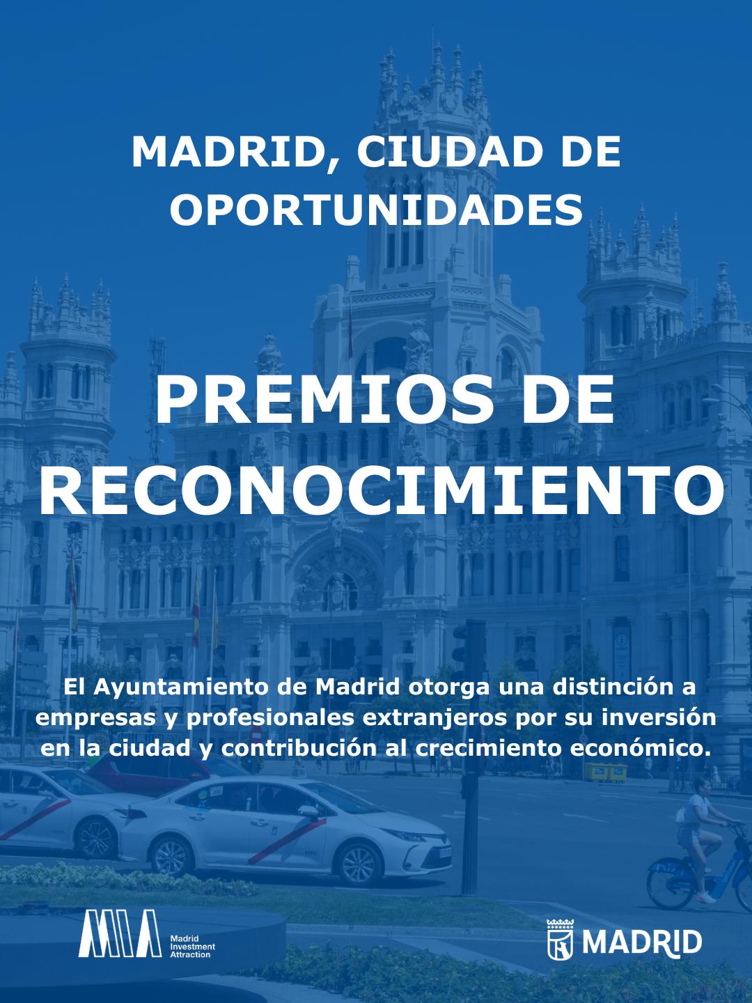Madrid estrena premios para empresas y profesionales extranjeros