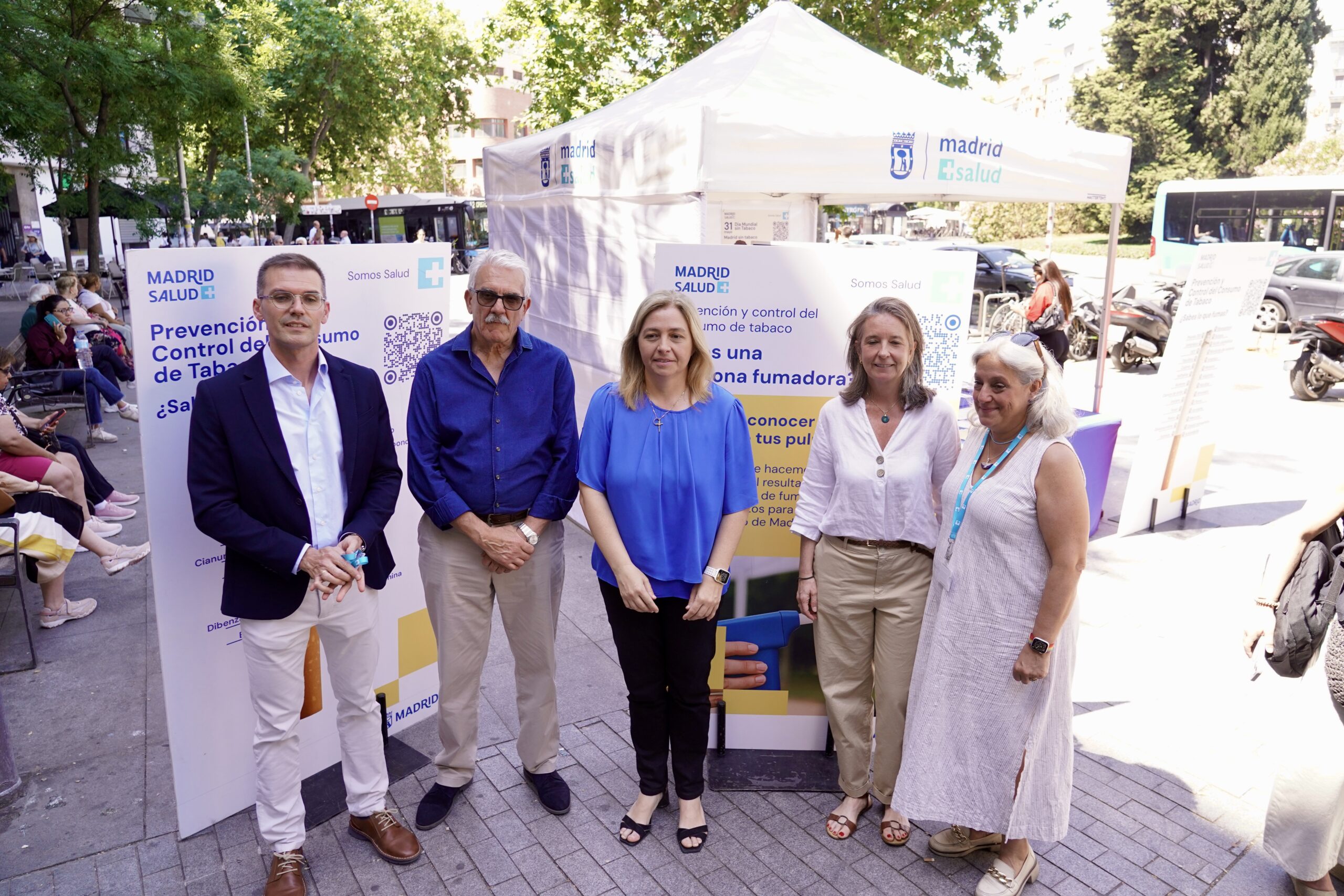 Madrid Salud instala 15 carpas contra el tabaco y los vapeadores por el Día Sin Tabaco