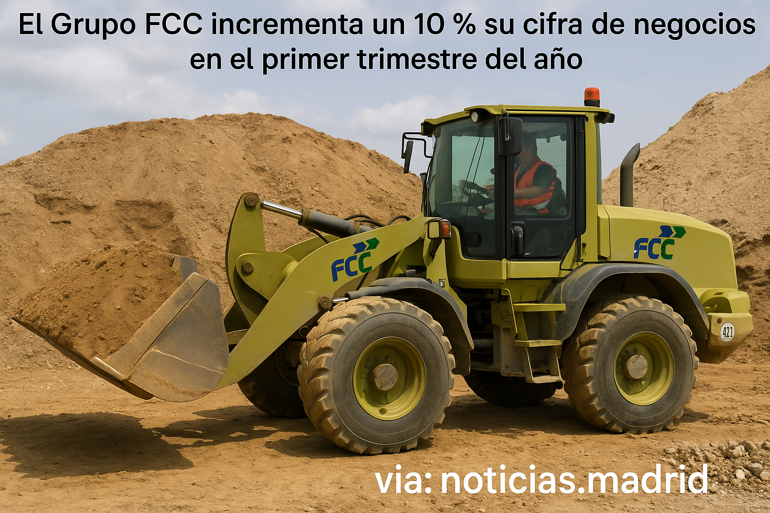 La cifra de negocios del Grupo FCC se incrementa un 10 % en el primer trimestre del año