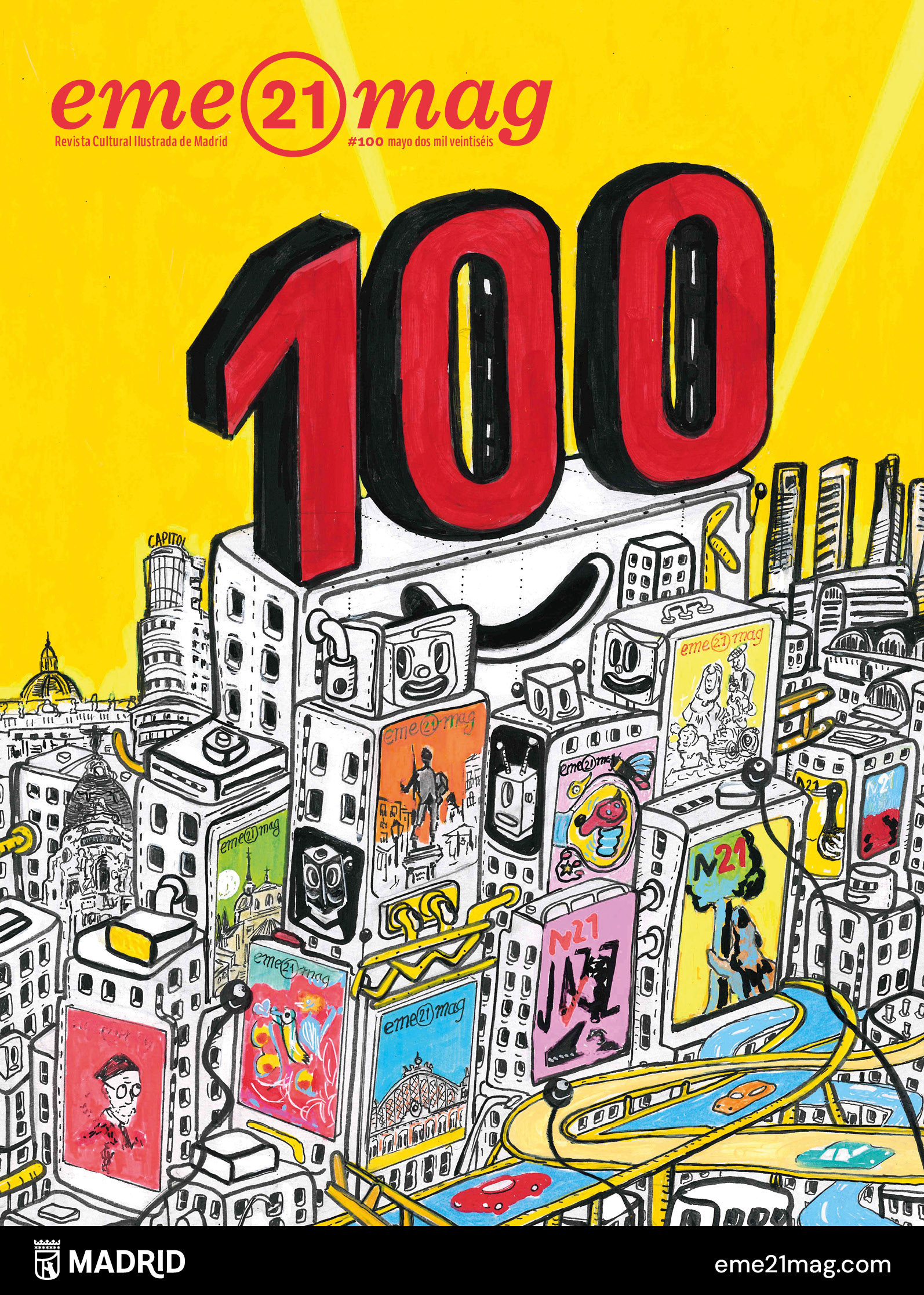Eme21mag cumple su edición 100 con homenaje a la ilustración
