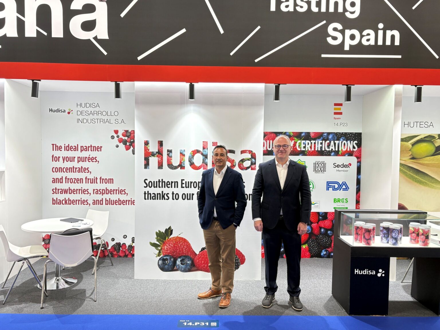 Hudisa lleva sus frutos rojos transformados a Ámsterdam