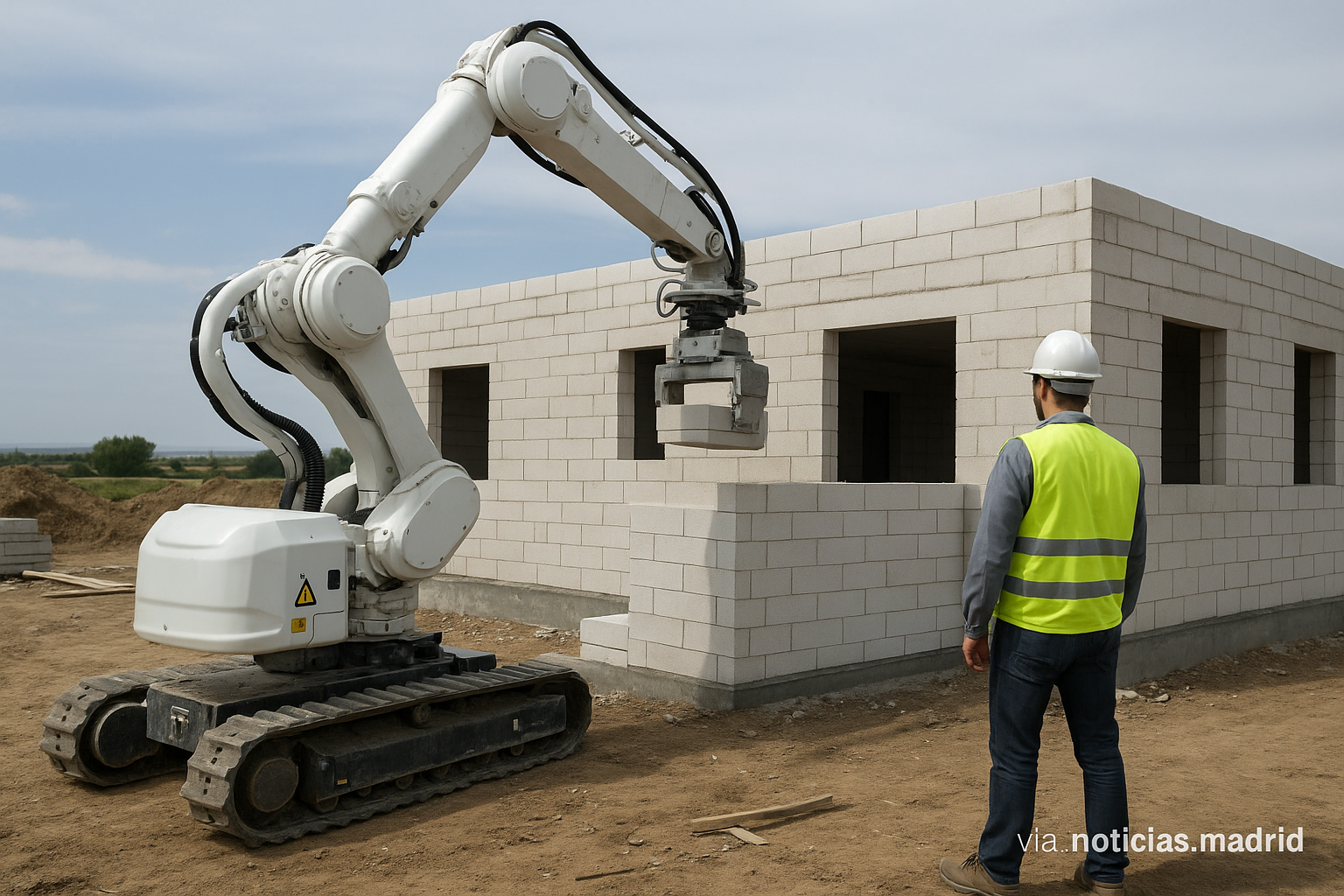 El robot que construye una casa de 200 m² en 24 horas, una tecnología que en España apenas despega