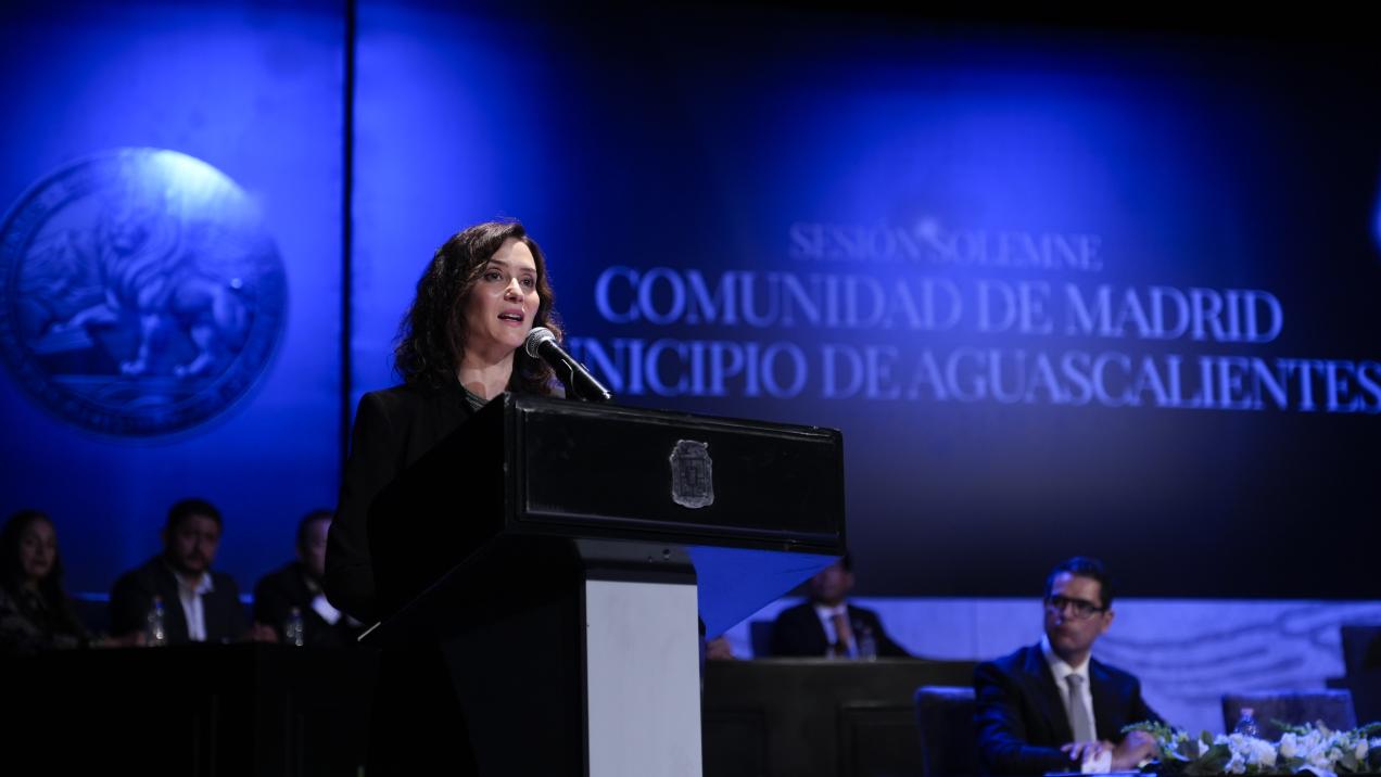 Ayuso lucirá la medalla de Aguascalientes en Puerta del Sol
