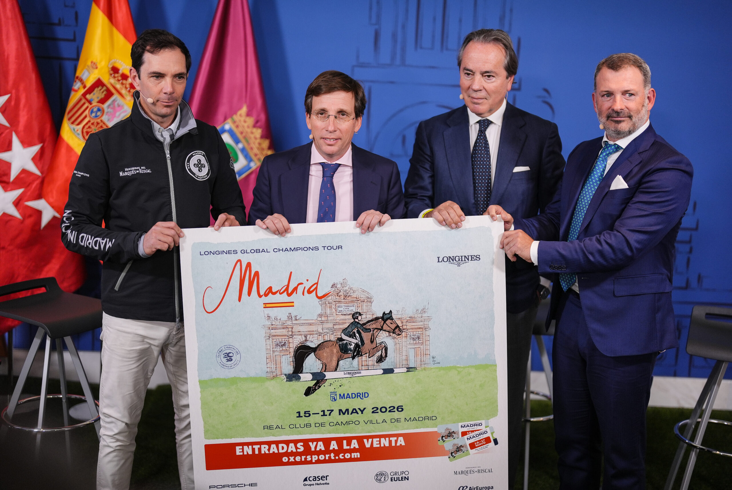 El alcalde de Madrid, José Luis Martínez-Almeida, presenta la 115ª edición del Concurso de Saltos Internacional de Madrid