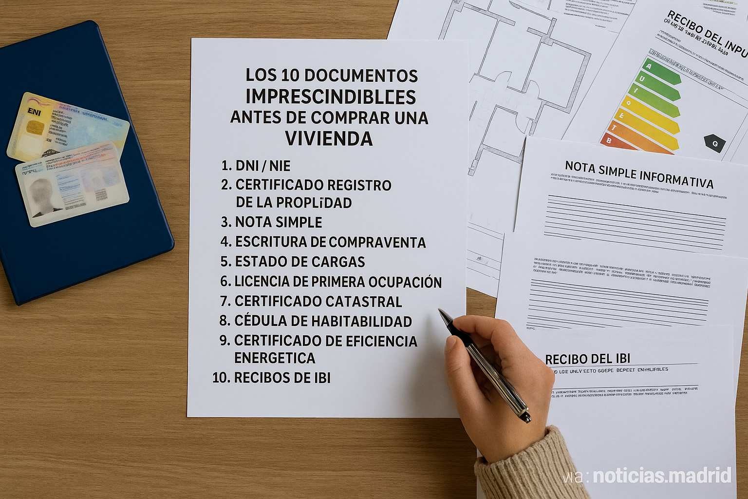 Diez documentos que debes revisar antes de comprar una vivienda