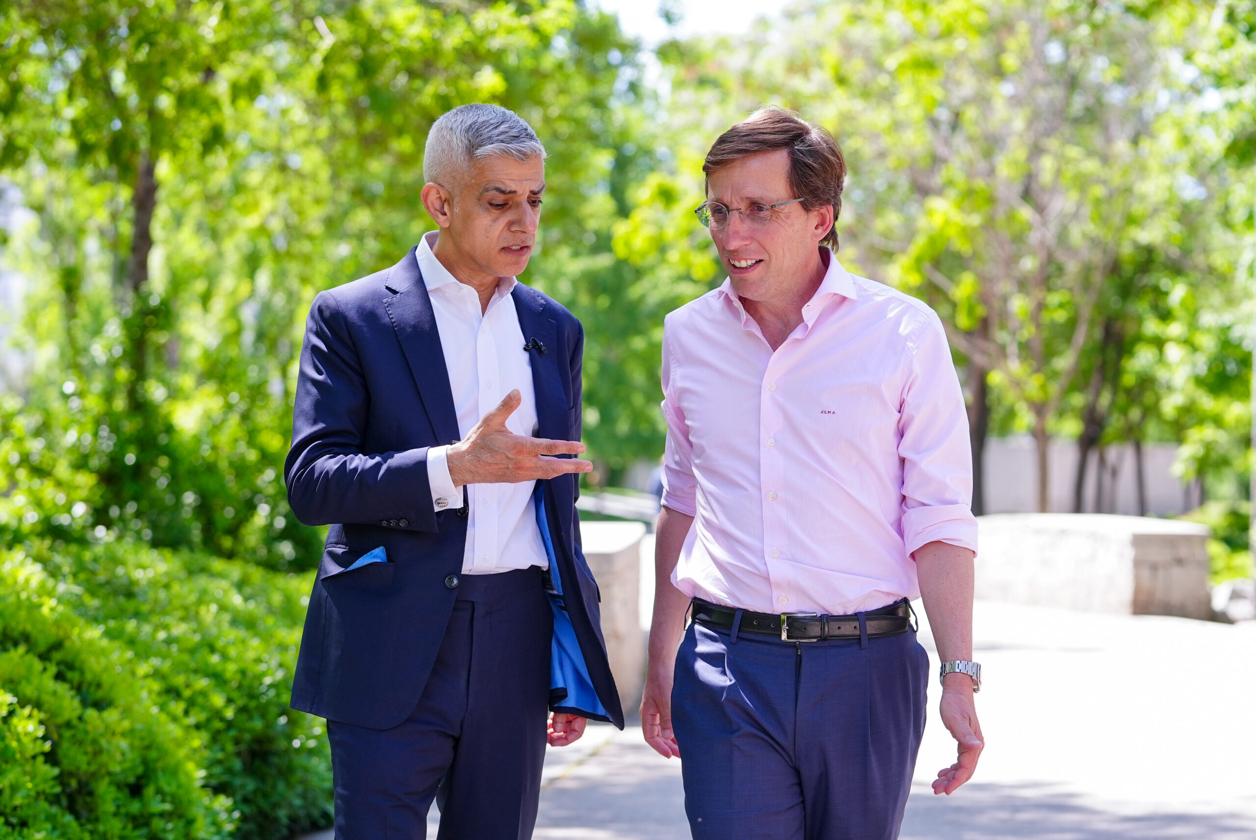 Im&aacute;genes del alcalde de Madrid, Jos&eacute; Luis Mart&iacute;nez-Almeida y el de Londres, Sadiq Khan