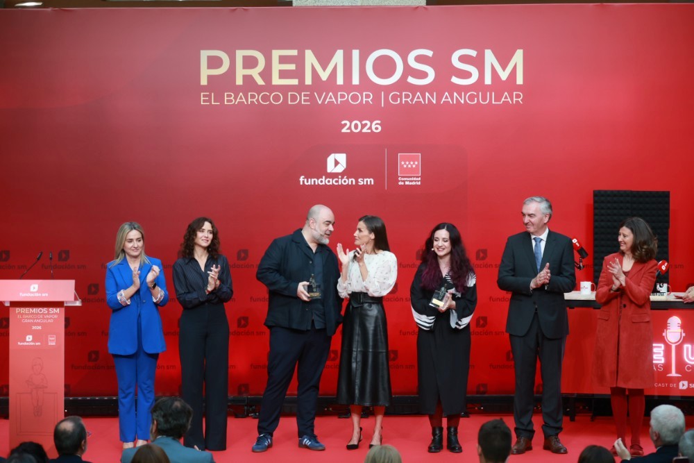 Su Majestad la Reina entrega los Premios SM El Barco de Vapor y Gran Angular 2026
