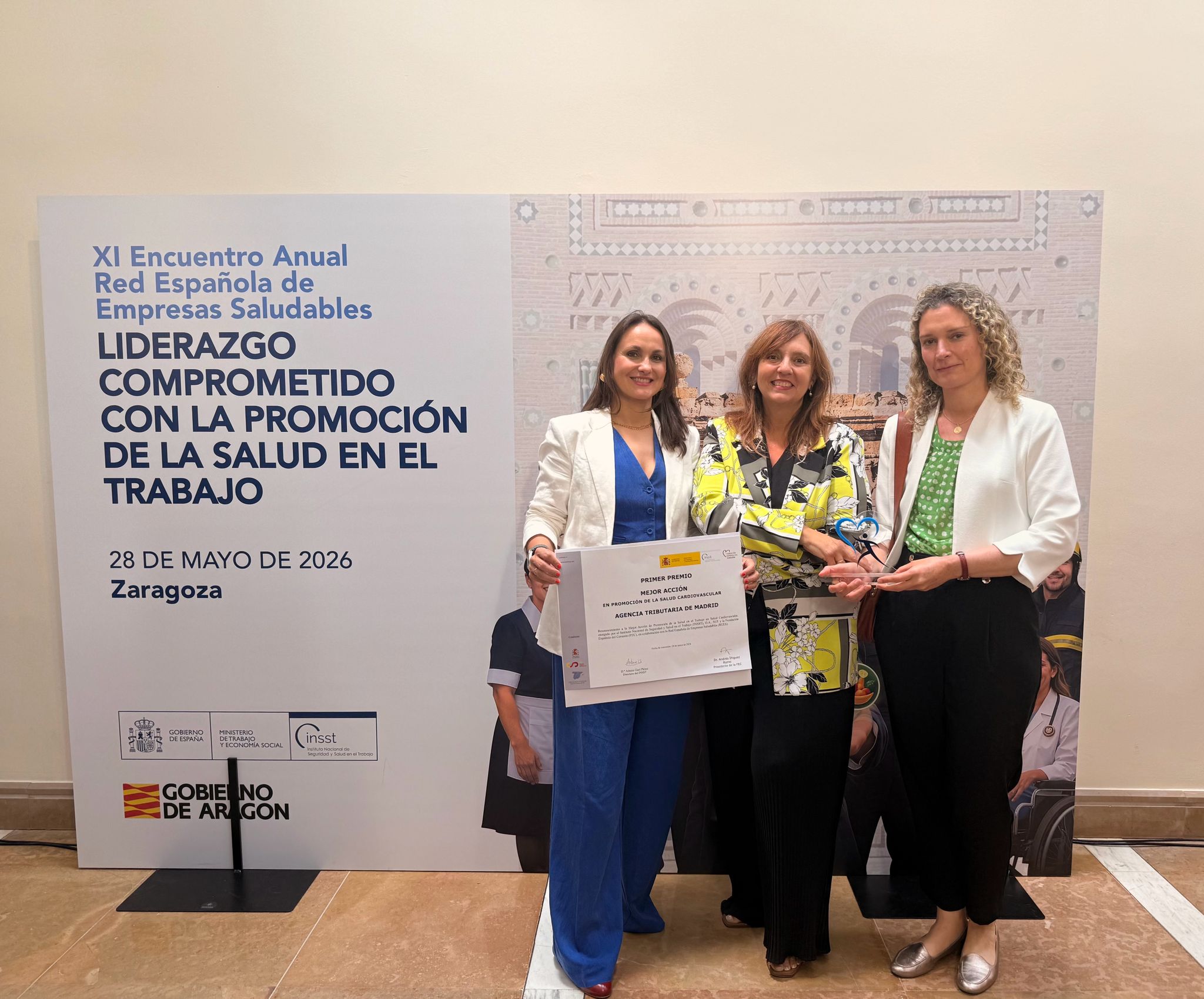 La Agencia Tributaria de Madrid, premiada por salud laboral