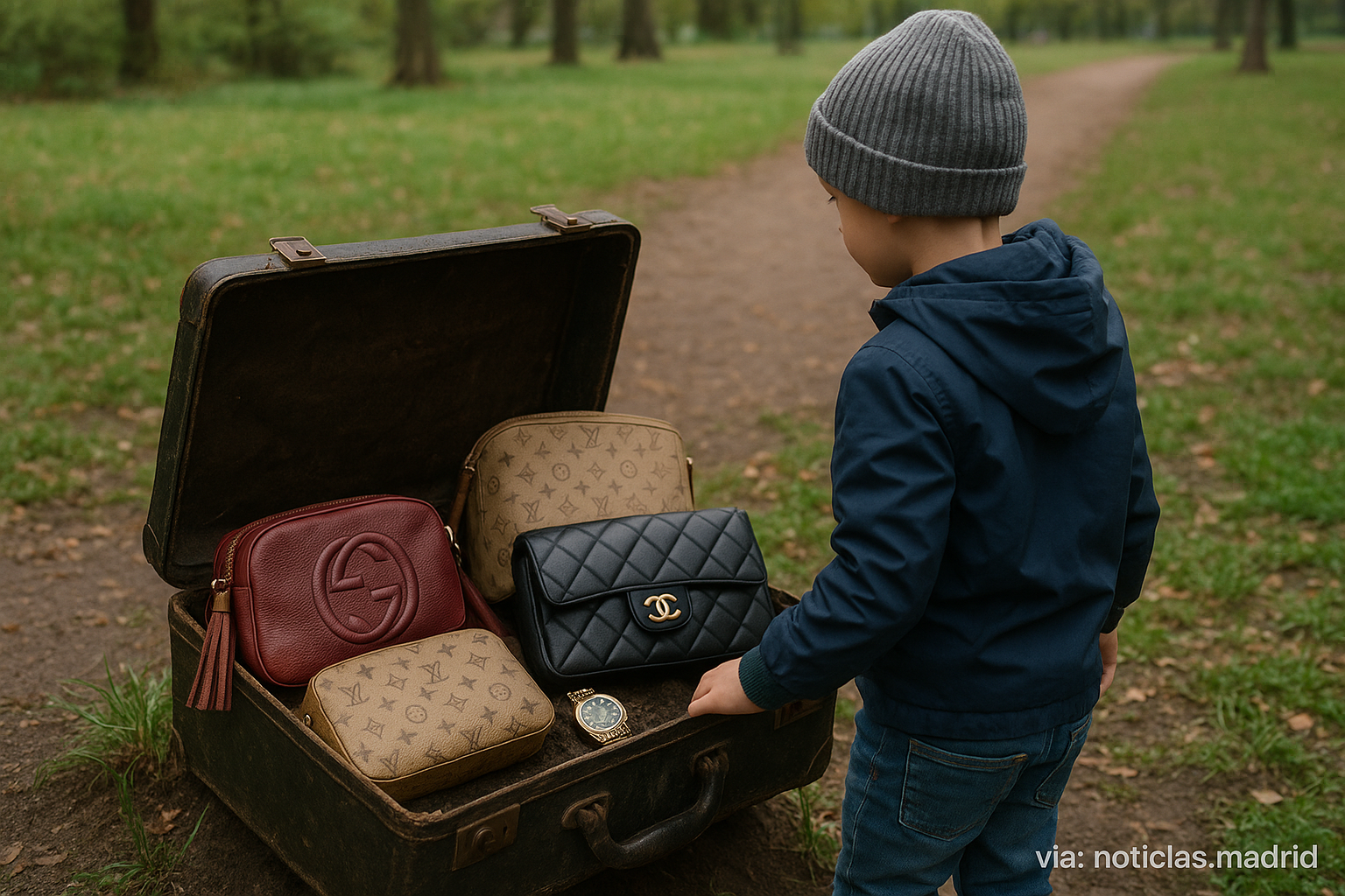 Un niño halla joyas, relojes de lujo y 6.000€ en un parque de Berlín