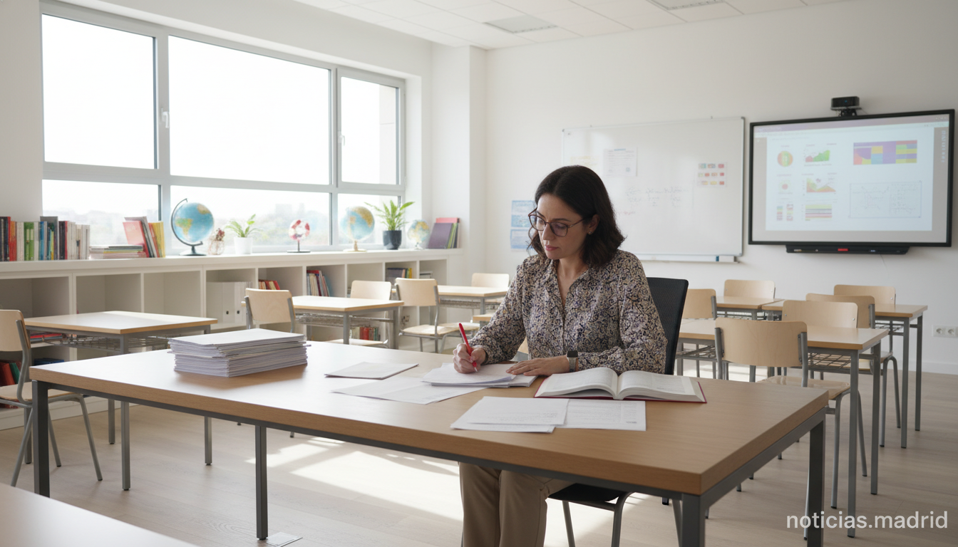 Destinos provisionales de docentes en Madrid para el curso 2026-2027