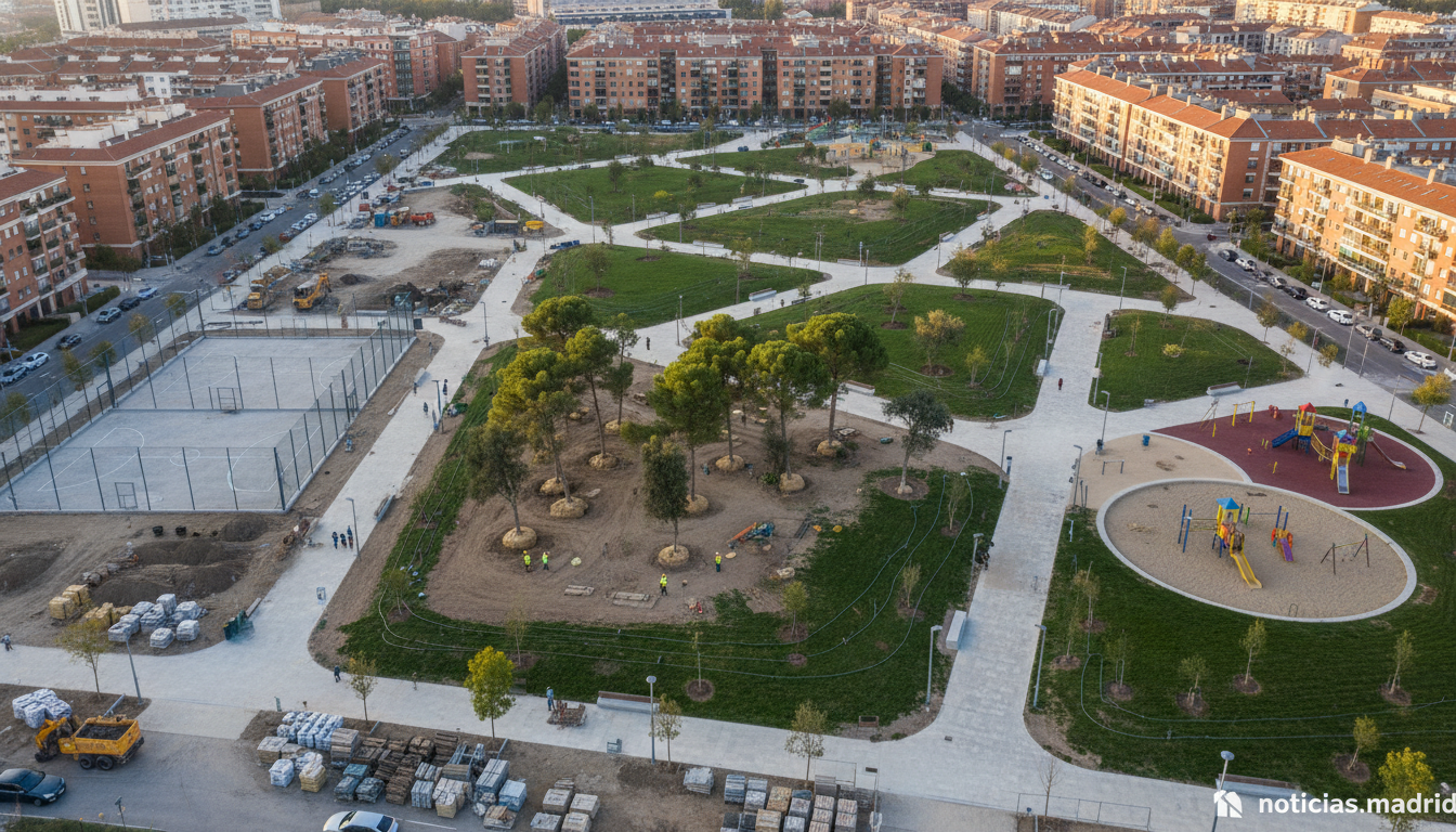 Arrancan las obras del parque de Montecarmelo: 6,3 hectáreas