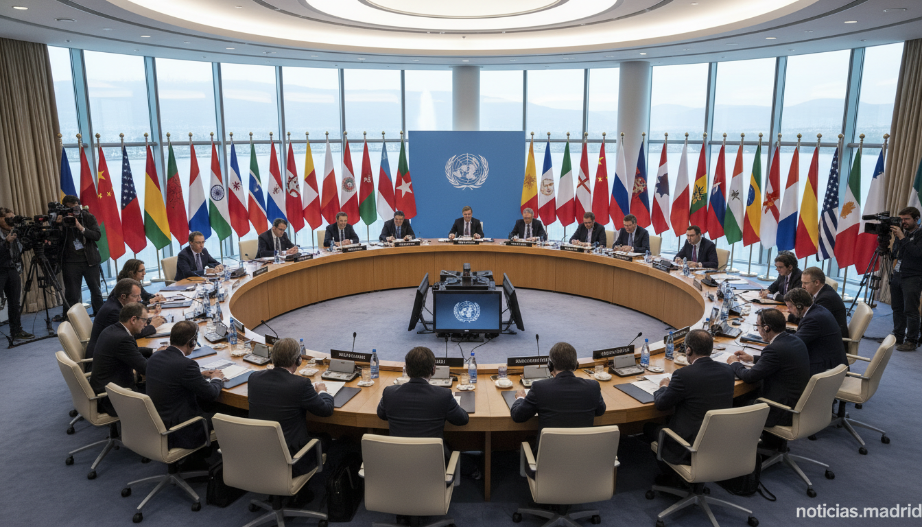 España y la OMS debaten la salud global en Ginebra