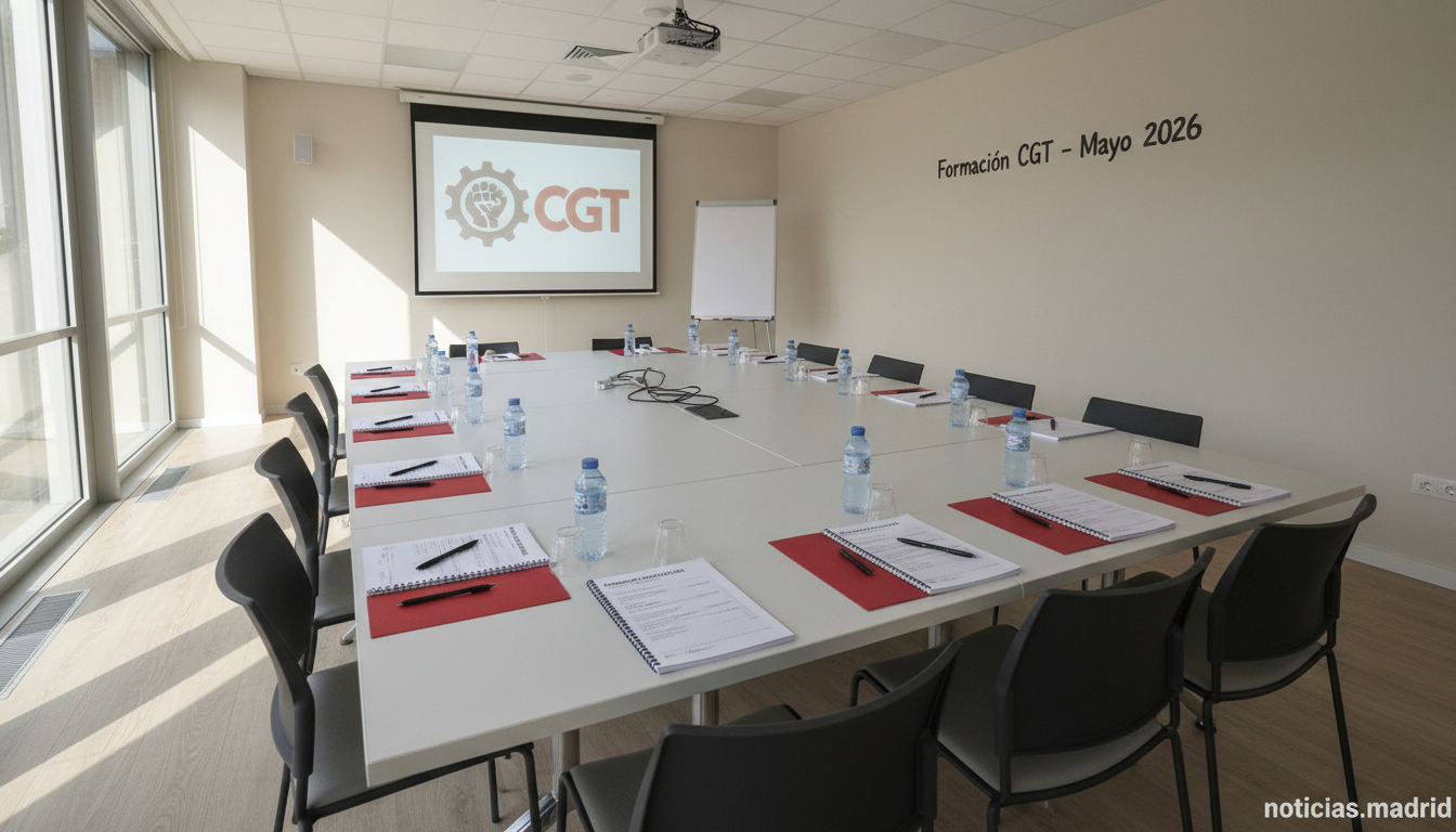CGT organiza tres cursos de formación sindical en mayo de 2026