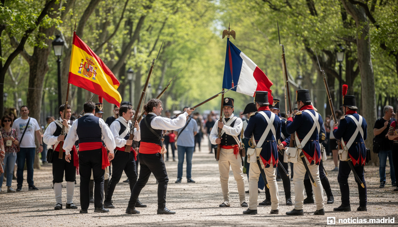 Vicálvaro recrea el 2 de Mayo en el parque de Cordel de Pavones