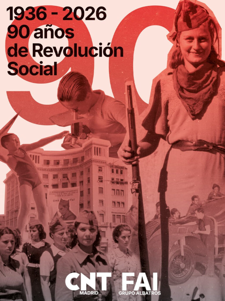 CNT Madrid conmemora el 90 aniversario de la Revolución Social de 1936
