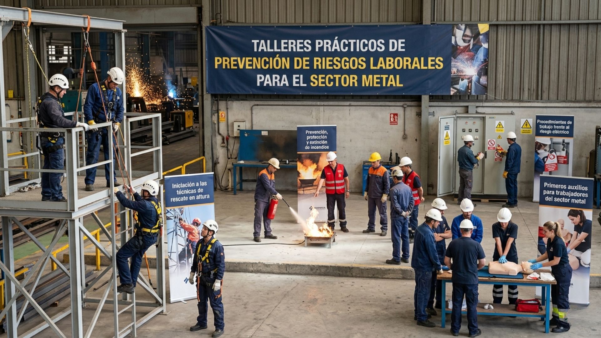 Avanzando en Seguridad: Innovadores Talleres de Prevención de Riesgos Laborales en el Sector Metal para 2026