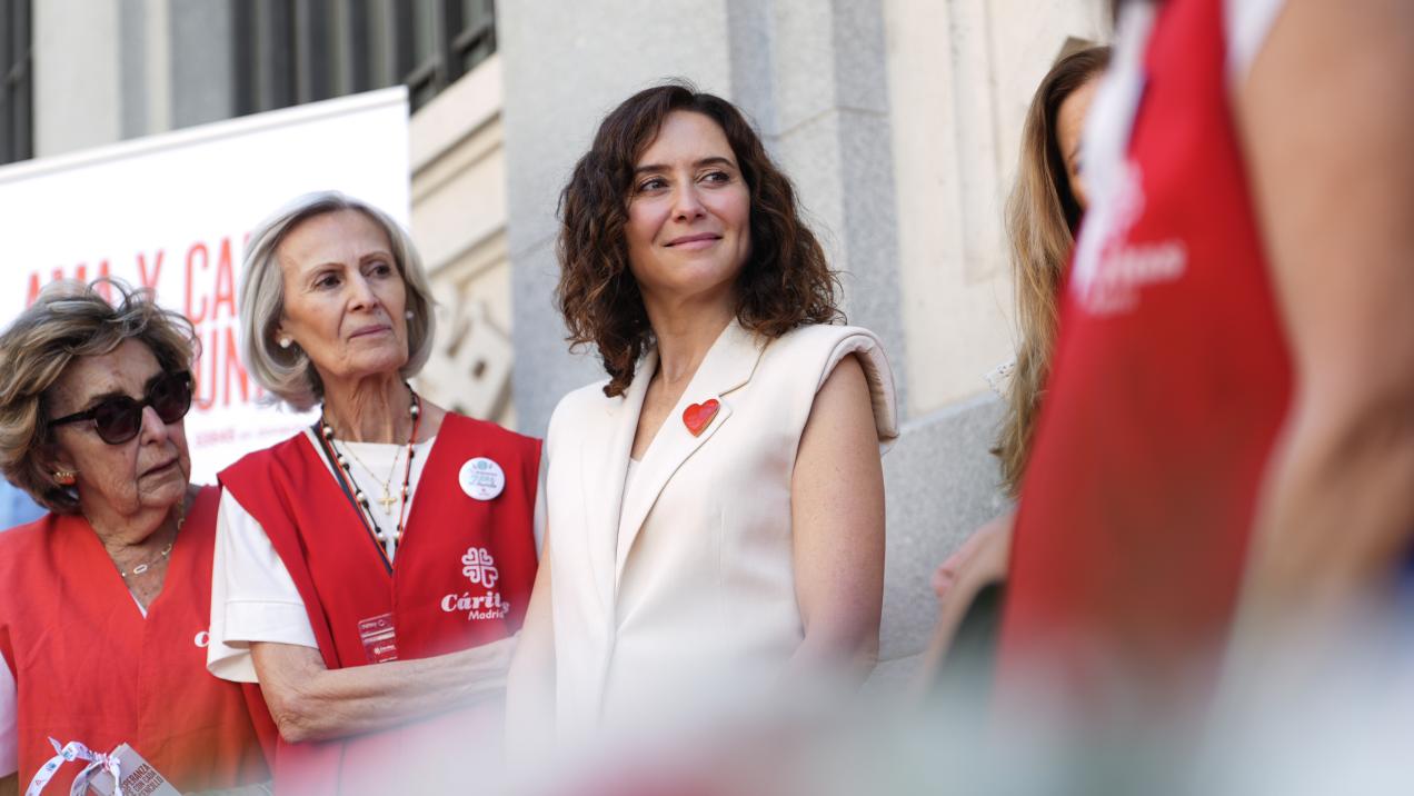Ayuso apoya la labor de Cáritas en el Día de la Caridad en Madrid