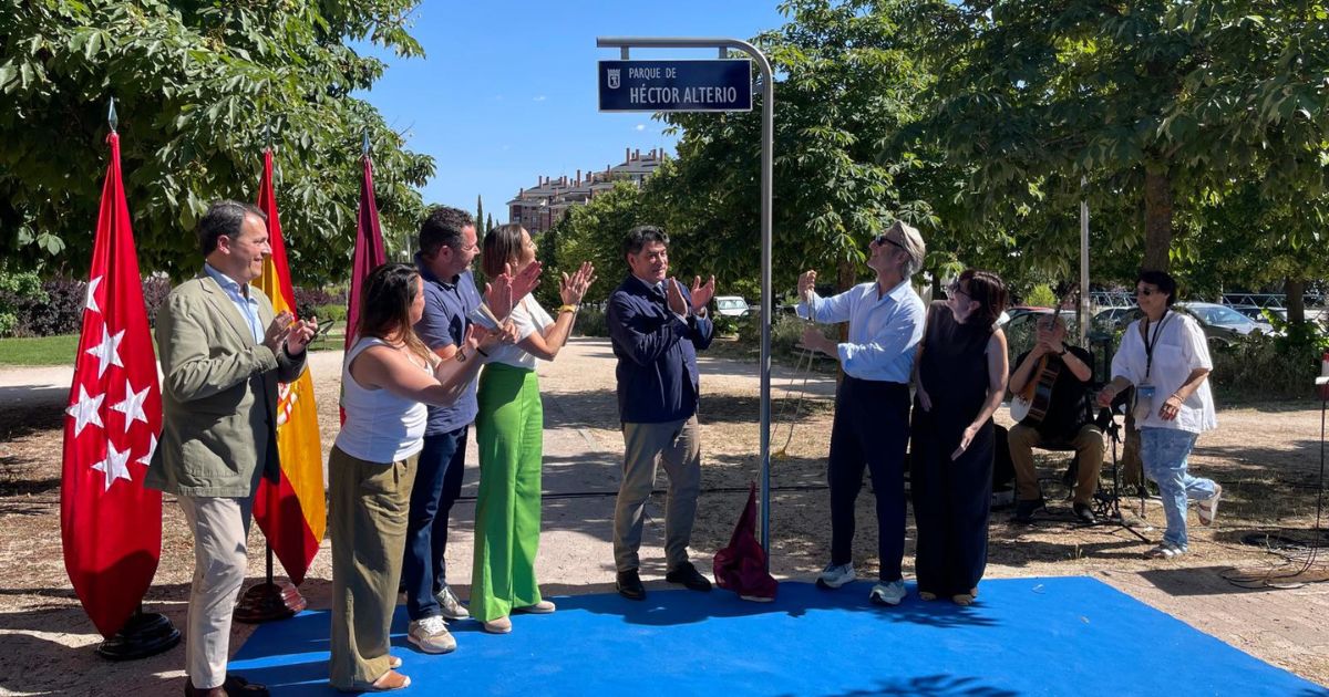 Inauguran Parque en Honor al Actor Héctor Alterio en Hortaleza