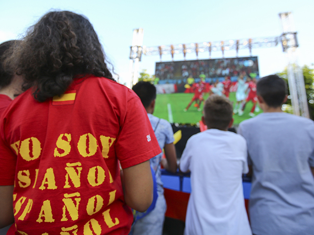 Las Rozas proyecta los partidos del Mundial 2026 en plaza de España
