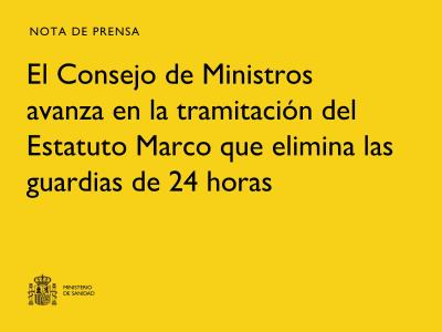 El Gobierno limita las guardias médicas a 17 horas en la reforma del Estatuto Marco