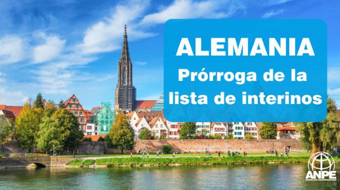 Lista de interinos en Alemania: prórroga hasta el 9 de julio