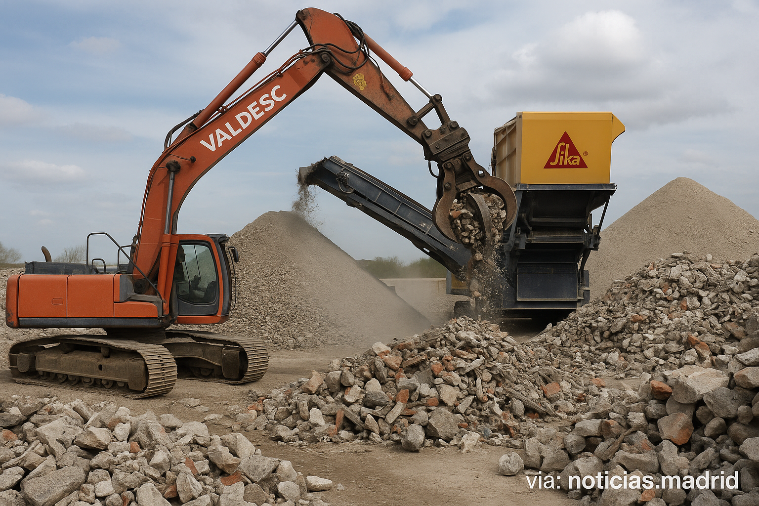 Sika participa en VALDESC para reciclar 40 millones de toneladas de residuos no pétreos en la construcción
