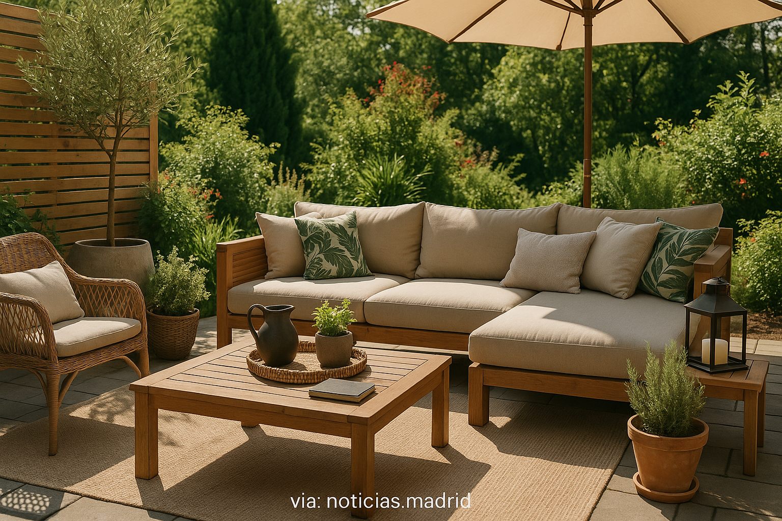 Terrazas y jardines en verano: claves según 123tinta.es