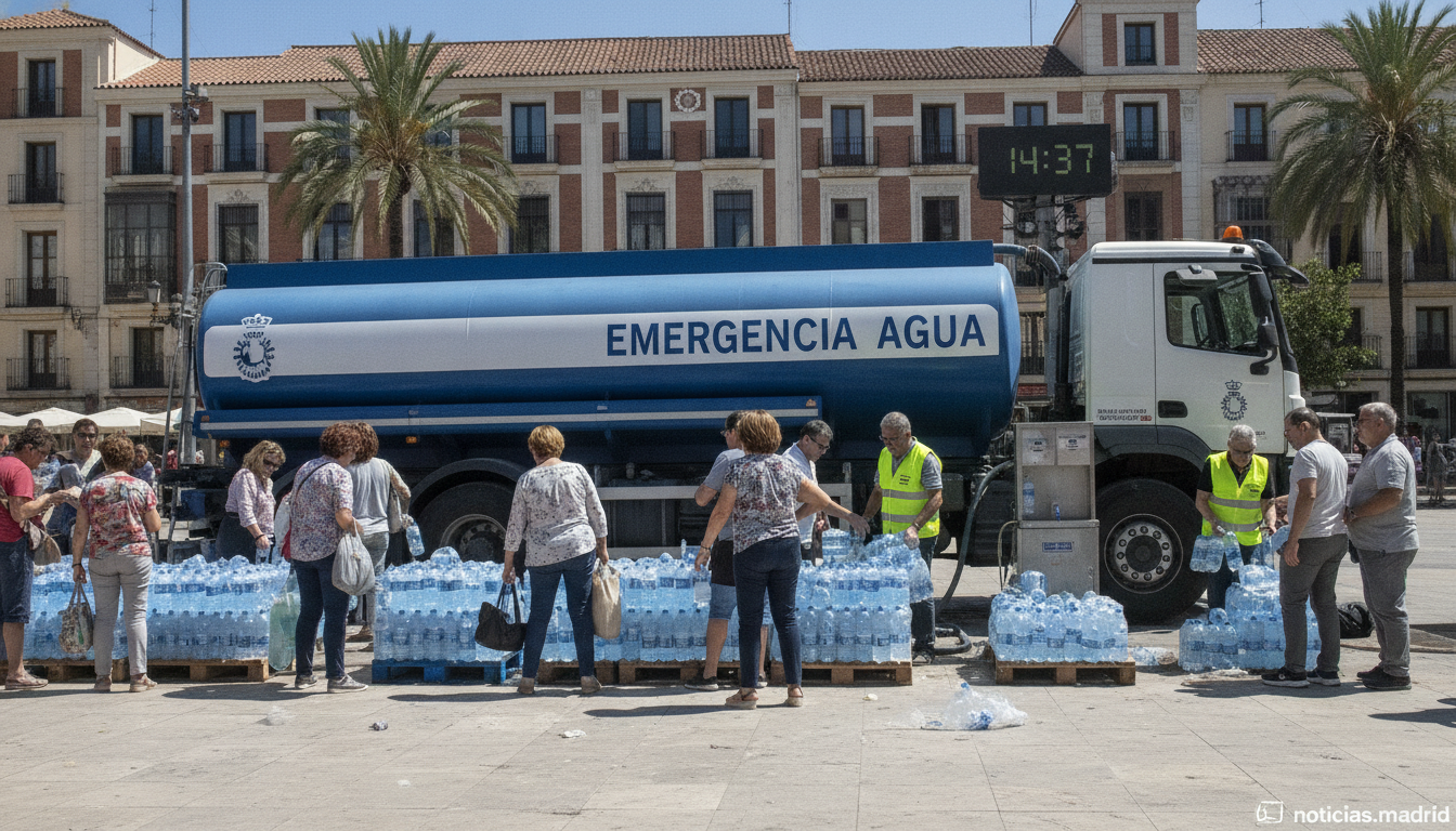 La Comunidad de Madrid destina 4,6 millones al suministro alternativo de agua en emergencias