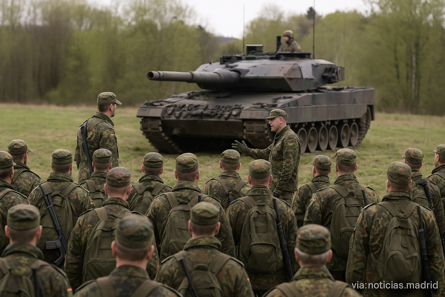 Alemania hace obligatorias las maniobras para sus reservistas militares