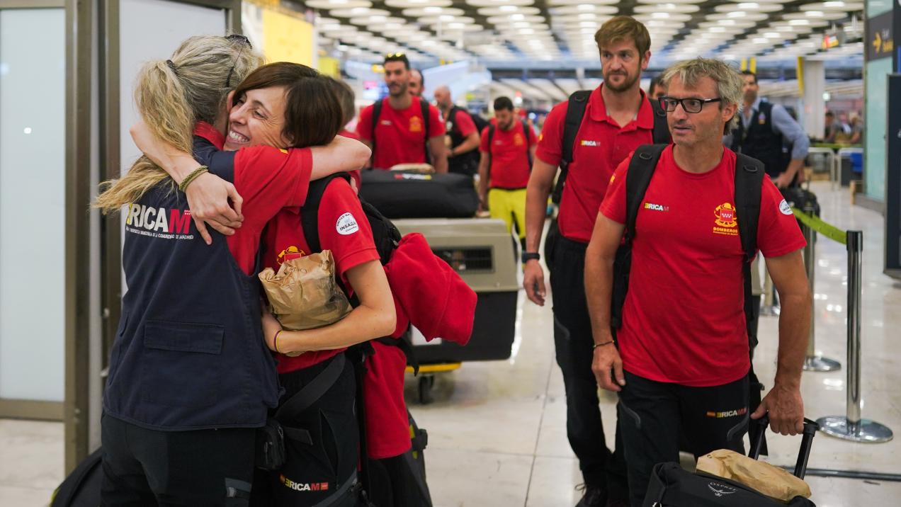 El ERICAM de Madrid vuelve de Venezuela tras diez días de rescate