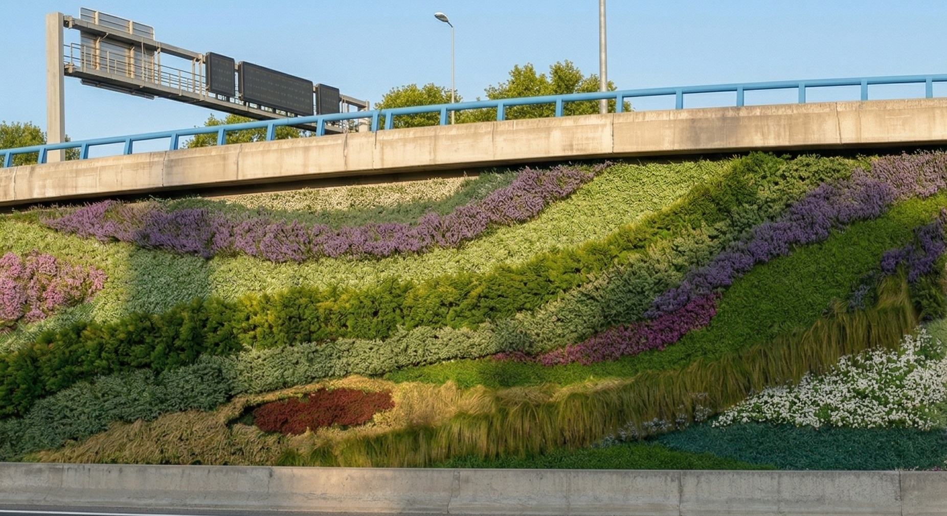 Inician las Obras para Instalar Jardines Verticales en la M-30 cerca de Ventas