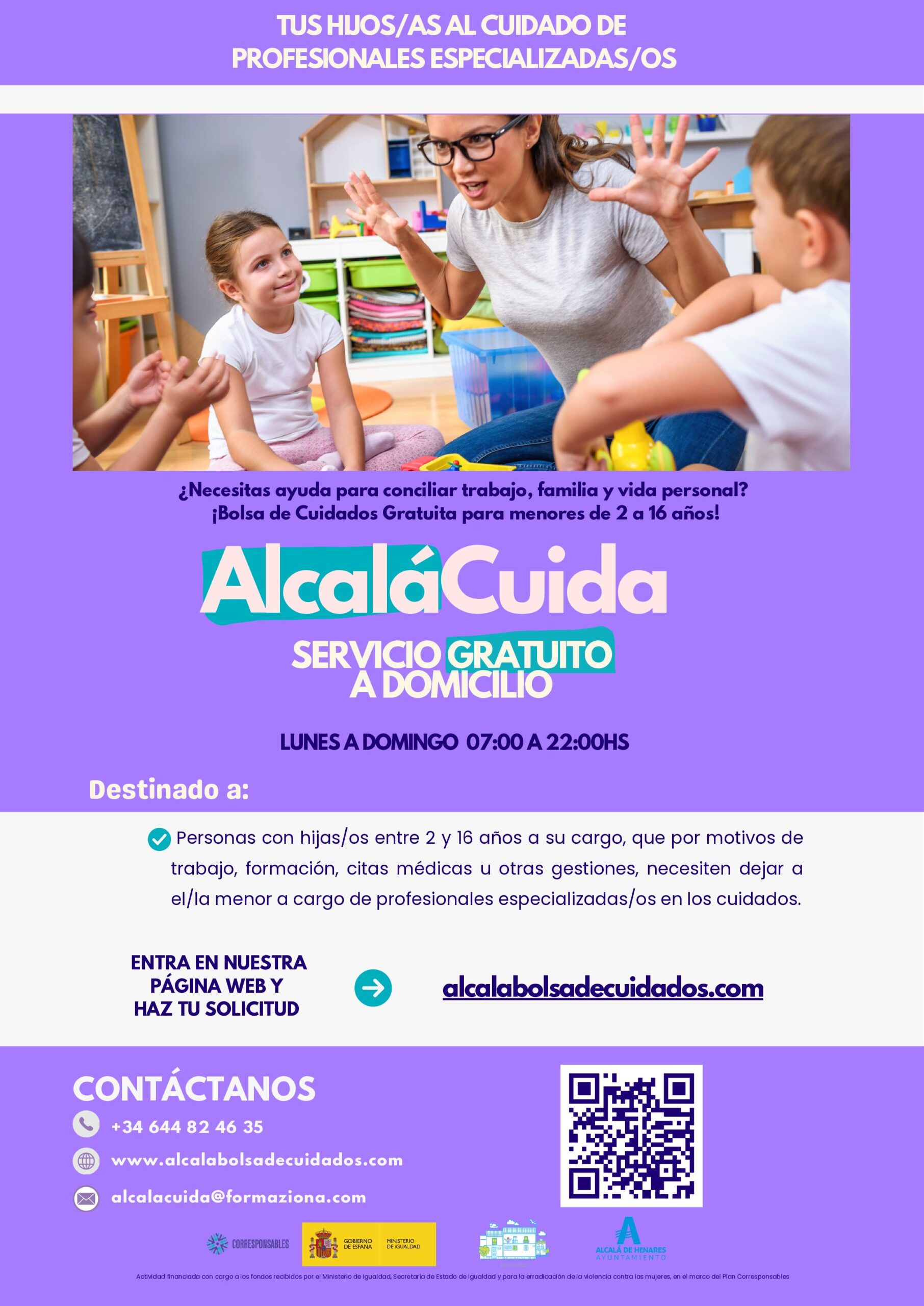 La Concejalía de Igualdad lanza una nueva edición de AlcaláCuida