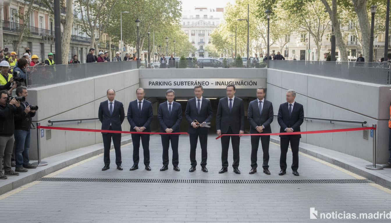 Almeida inaugura los hubs de movilidad de Velázquez, con 1.891 plazas y 17,2 millones de inversión