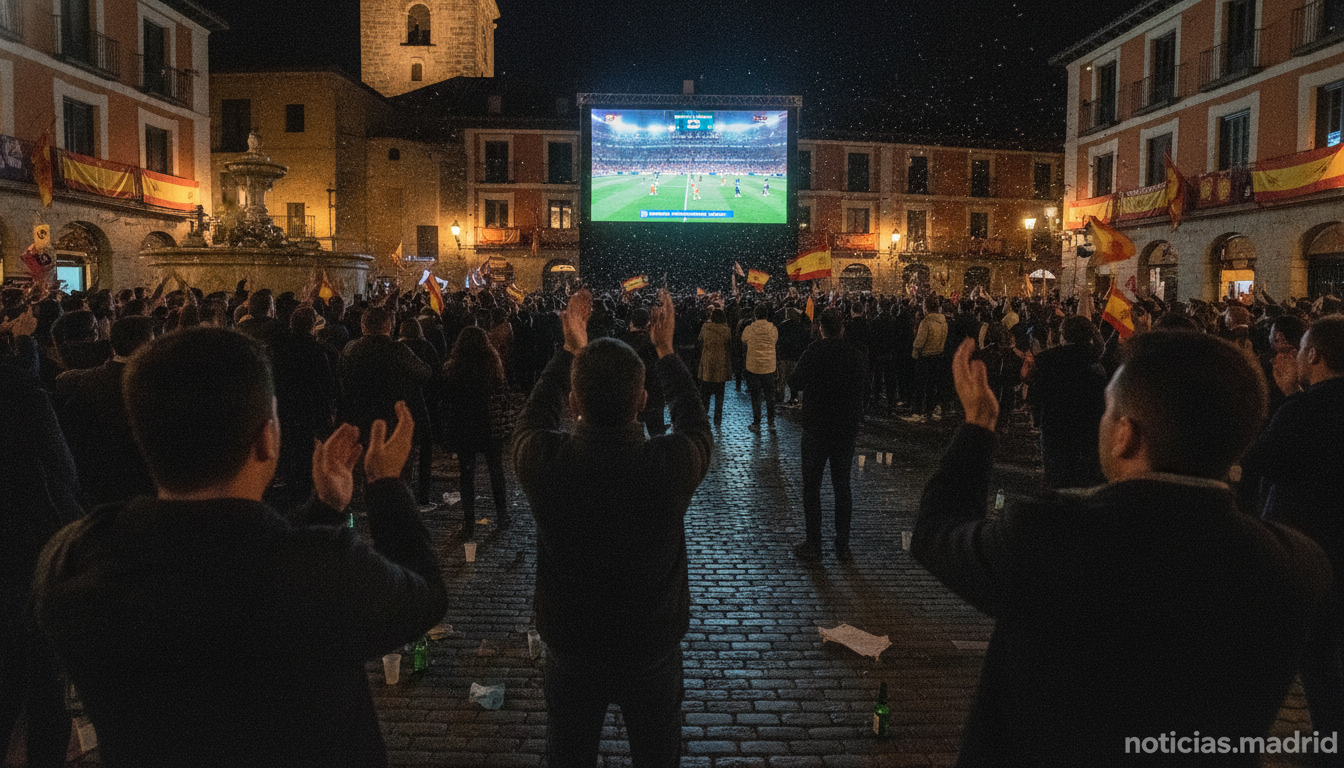 Las Rozas reúne a 23.000 aficionados en la Plaza de España durante el Mundial