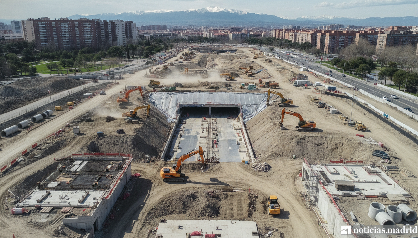 Madrid rebaja de 18 a 6 metros las colinas de tierra de la A-5