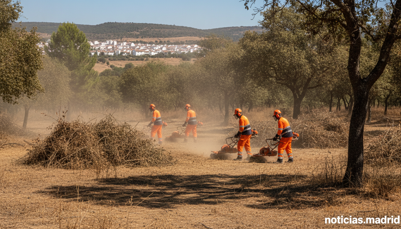 Las Rozas cierra su campaña de desbroces y activa el plan contra incendios