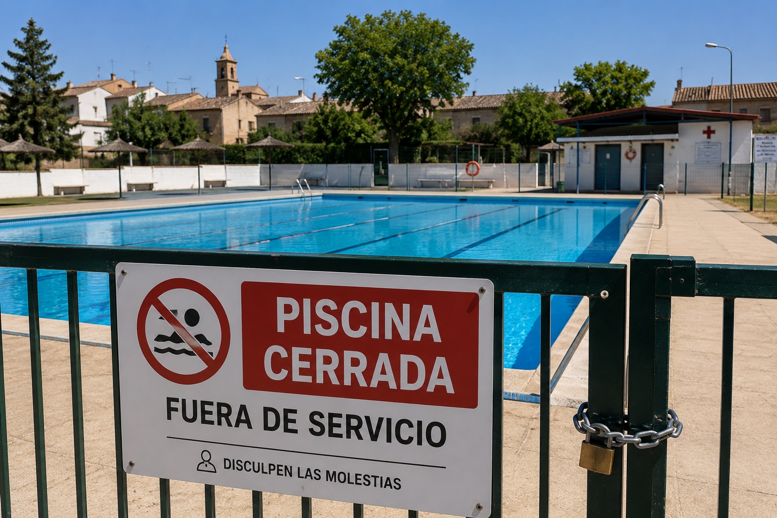 La avería que deja a miles de personas sin piscina en ola de calor